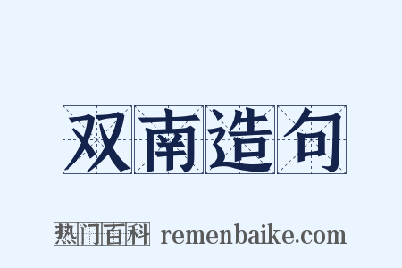 双南造句是什么意思的图片